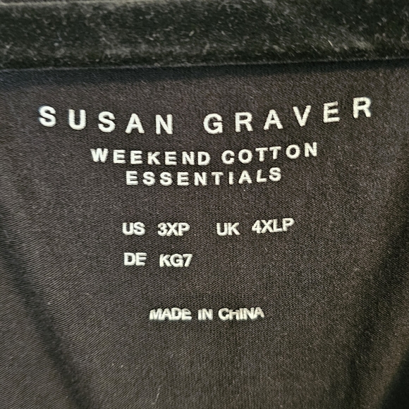 Susan Graver Set 2 Womens 3XL Long Sleeve Shirts - Picture 6 of 8